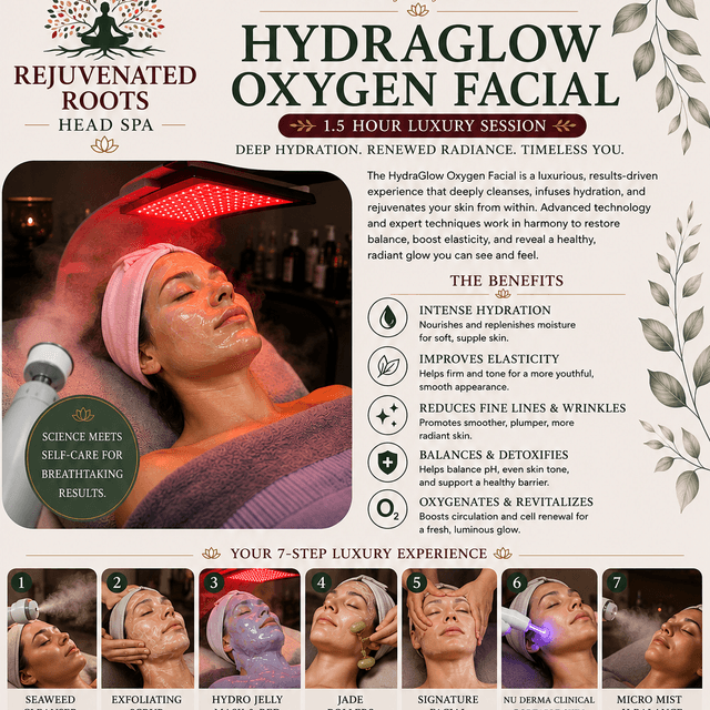 HydraGlow Facial Series at Rejuvenated Roots Head Spa, LLC in Brownwood, TX