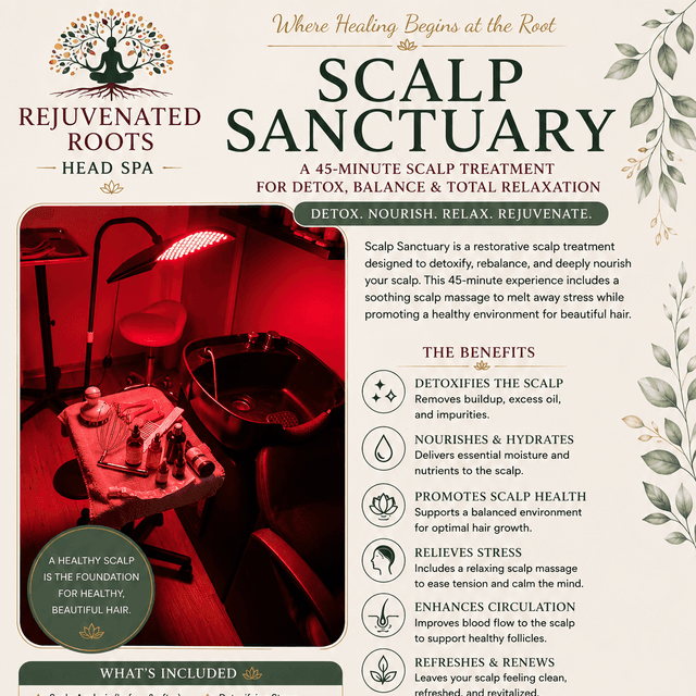Three Scalp Sanctuary Treatments at Rejuvenated Roots Head Spa, LLC in Brownwood, TX