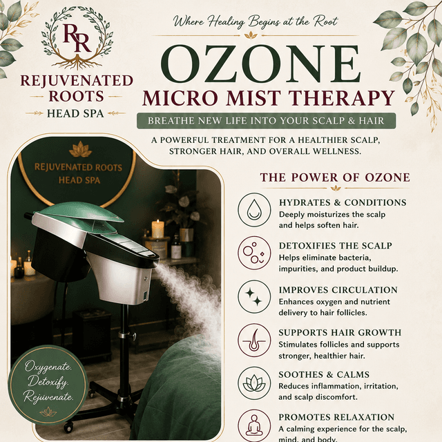 Six Ozone Micro-Mist Treatments at Rejuvenated Roots Head Spa, LLC in Brownwood, TX
