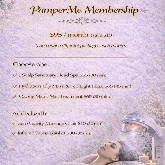 PamperMe Membership Create Your Own 